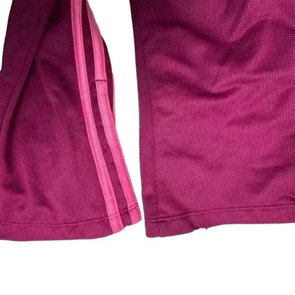 Adidas Girls Pink Purple Track Suit Size 5 Zip Hoodie & Jogger Pants Set - Picture 12 of 16
